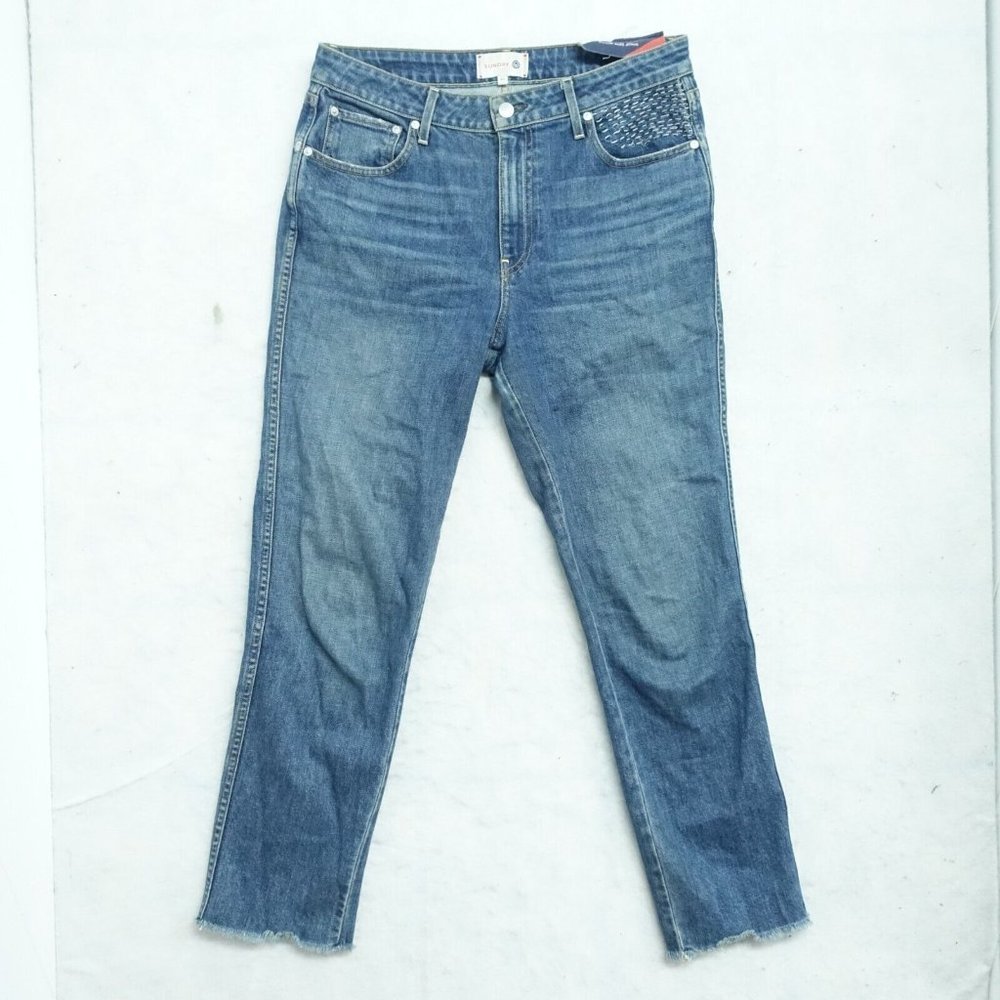 Sundry Jeans Women's Size 30 Blue Denim Regular Fit Straight Leg Cotton Blend